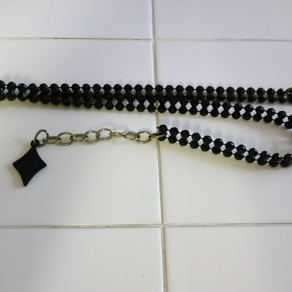 Black beaded style belt.